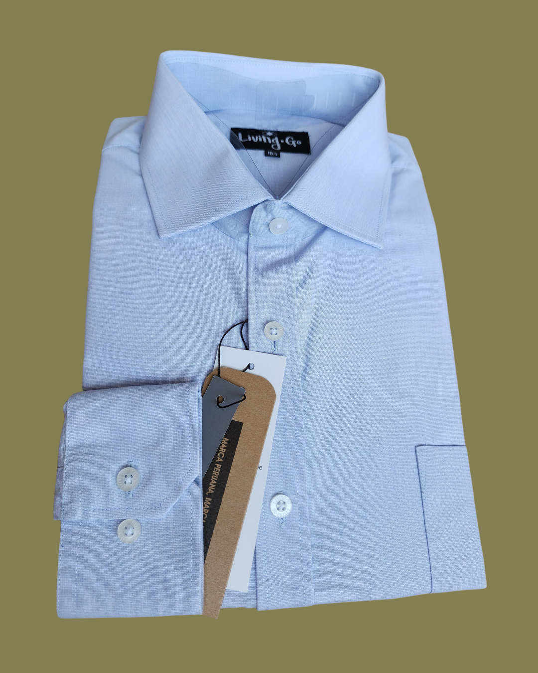 CAMISA ML - Celeste Clásico