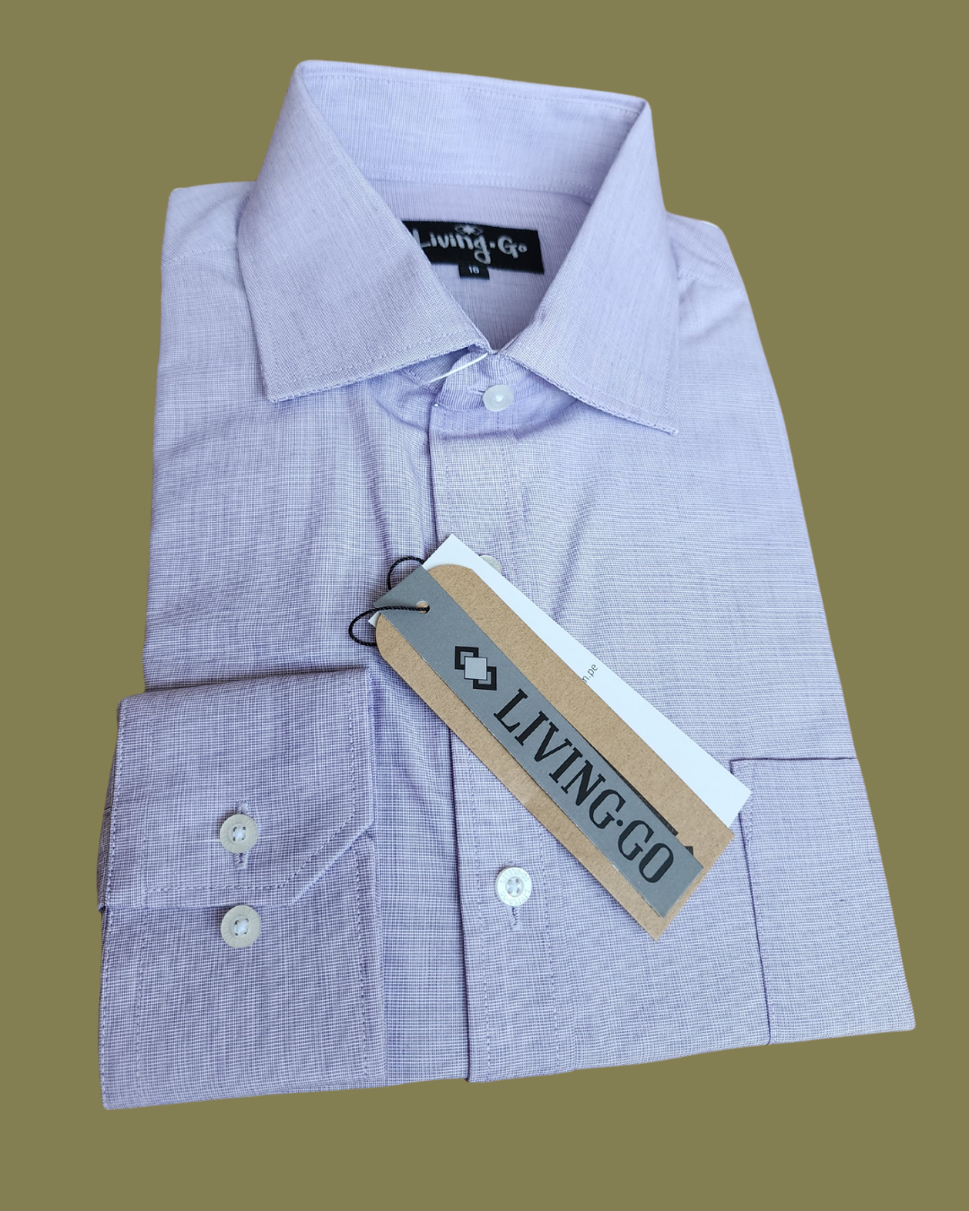 CAMISA ML CLASSIC FIT - Lila Texturizado