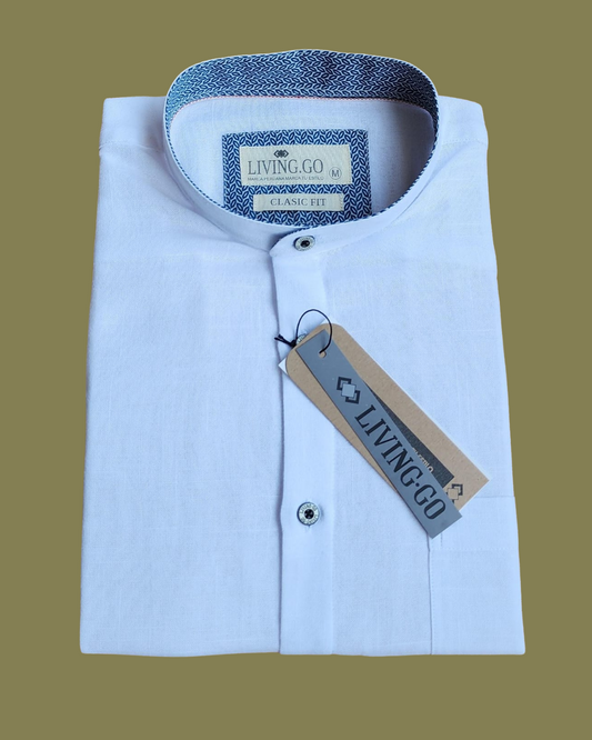 CAMISA ML - Blanca Cuello Neru