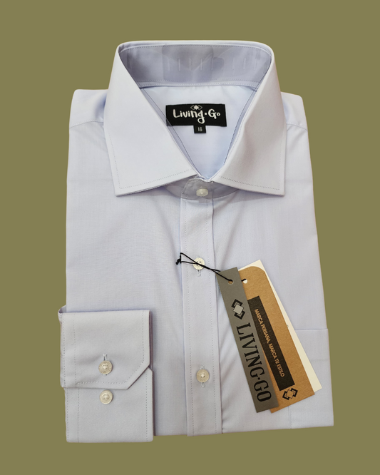 CAMISA ML DE VESTIR - Celeste Clásico